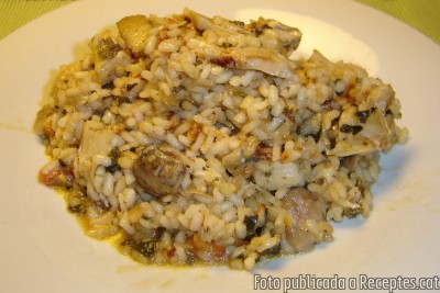 Arròs de bacallà amb ceps